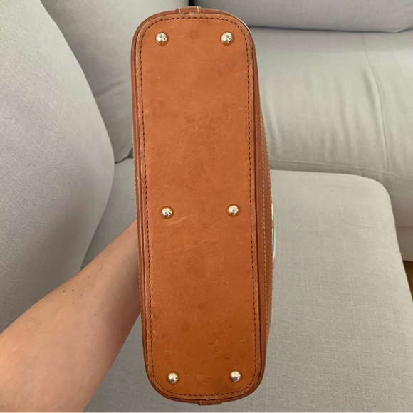 DOONEY & BOURKE Rainbow Lettering Pebble Grain Leather Hobo Bag - Picture 12 of 15